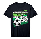 Mens Soccer Themed Birthday Party T-Shirt - Minimalist Print for Adults