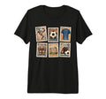 Soccer Stamps Football Collection T-Shirt - Casual Everyday Wear Men Women