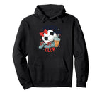 Soccer Moms Club Soccer Mom Mom Hoodie - Fun Novelty Design Unisex