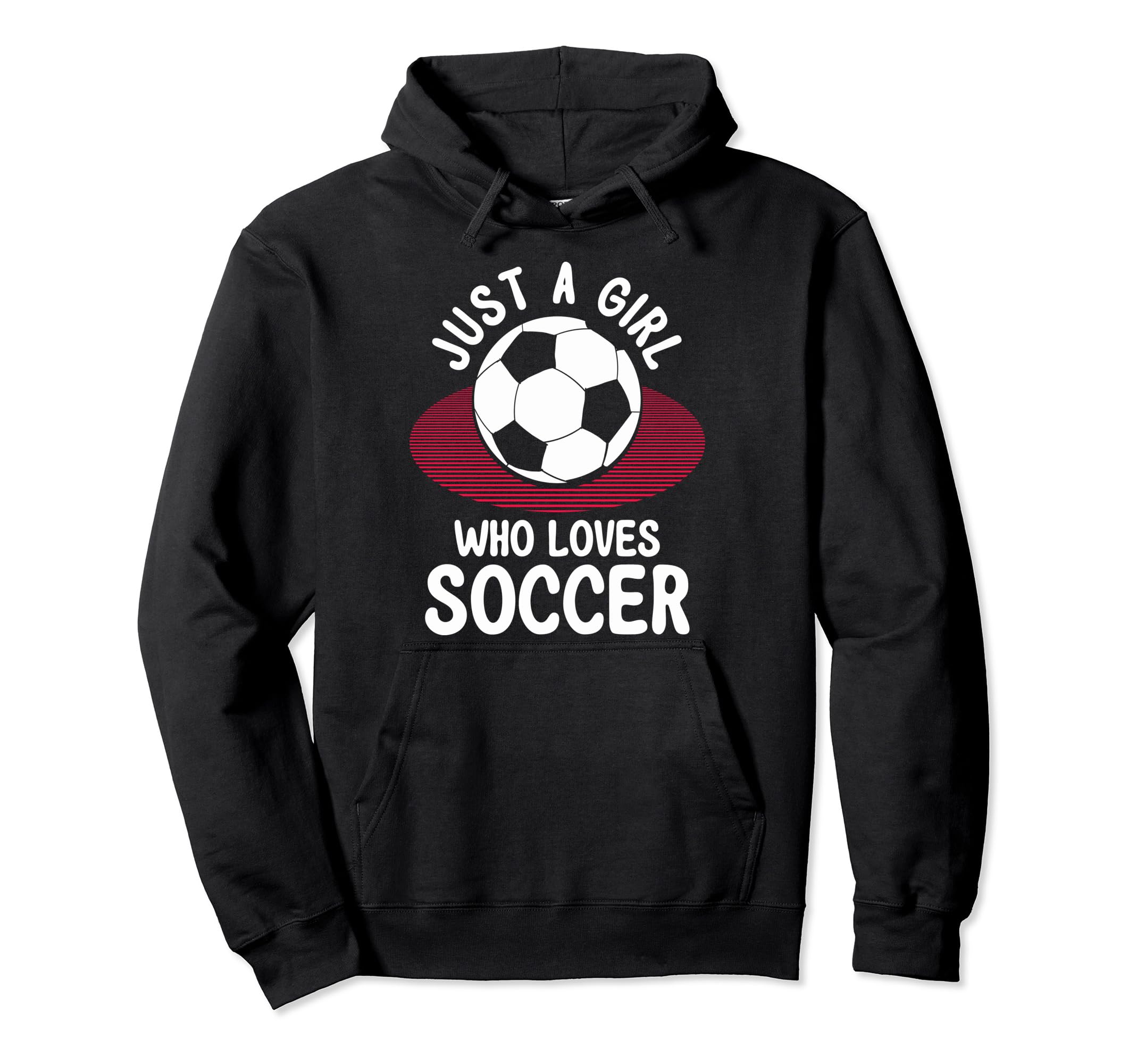 Just Who Loves Soccer Soccer Teams Hoodie - Minimalist Print for Adults