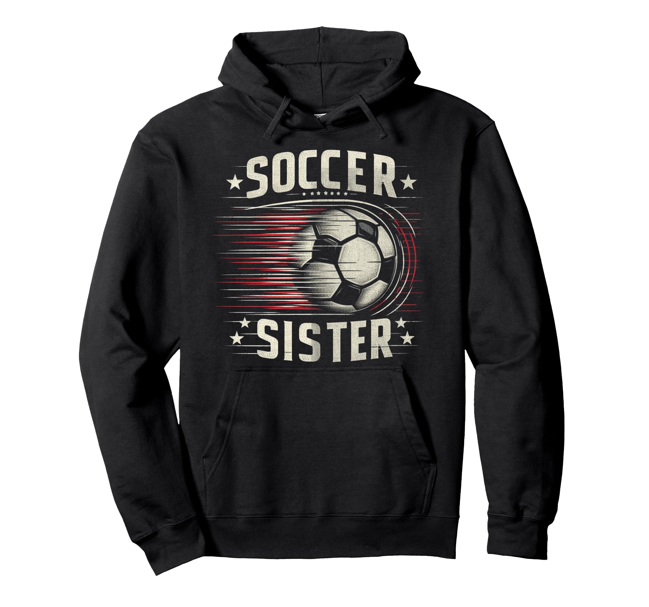 Soccer Sister Football Lover Gifts Hoodie - Minimalist Print for Adults