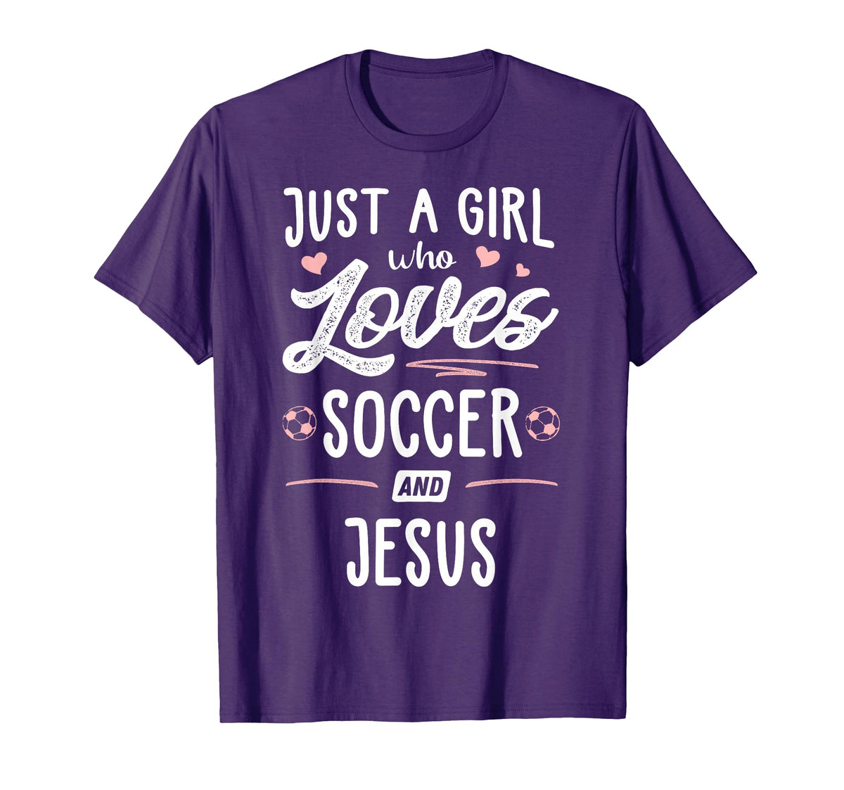 Just Who Loves Soccer And Jesus Gift T-Shirt - Custom Art Print Unisex