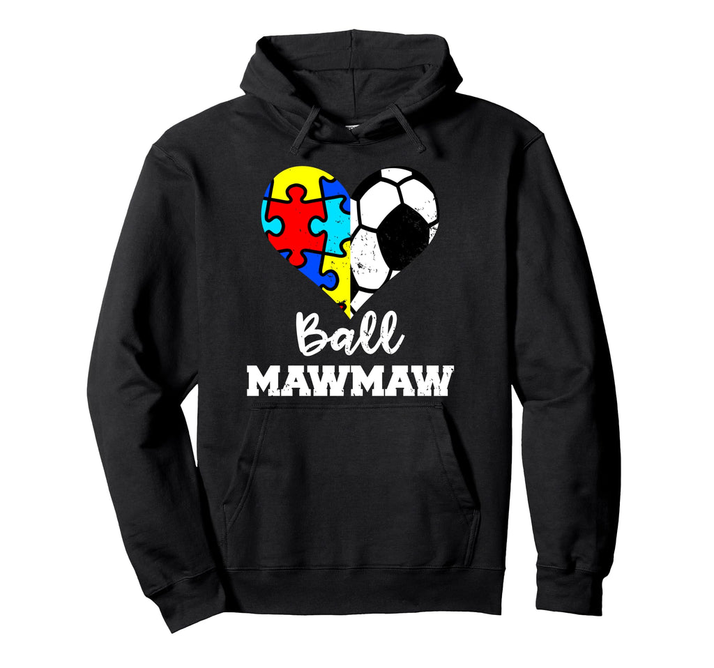 Autism Soccer Mawmaw Funny Autism Hoodie - Unique Graphic for Adults