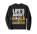 Soccer Gag Funny Art Soccer Sweatshirt - Casual Everyday Wear for Adults