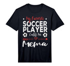 Mens My Favorite Soccer Player T-Shirt - Fun Novelty Design Men Women