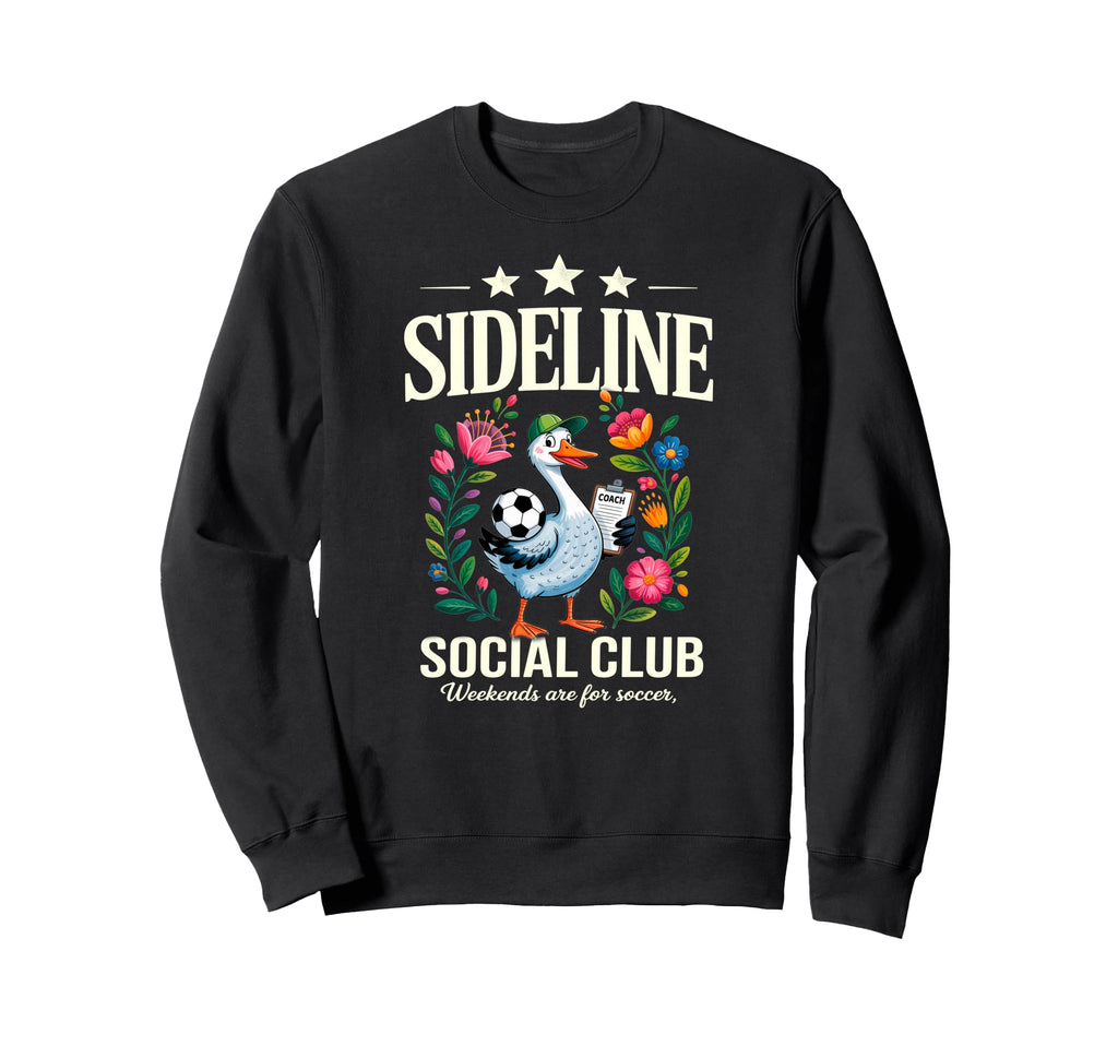 Sideline Social Club Floral Sweatshirt - Aesthetic Graphic Men Women