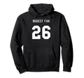Number 26 Biggest Fan Sport Spirit Wear Hoodie - Trendy Graphic Men Women