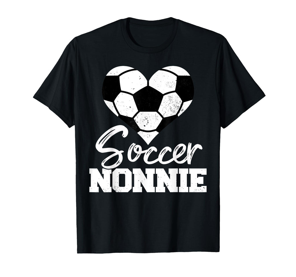 Soccer Nonnie Heart Funny Heartfelt Love T-Shirt - Trendy Graphic Unisex