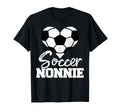 Soccer Nonnie Heart Funny Heartfelt Love T-Shirt - Trendy Graphic Unisex