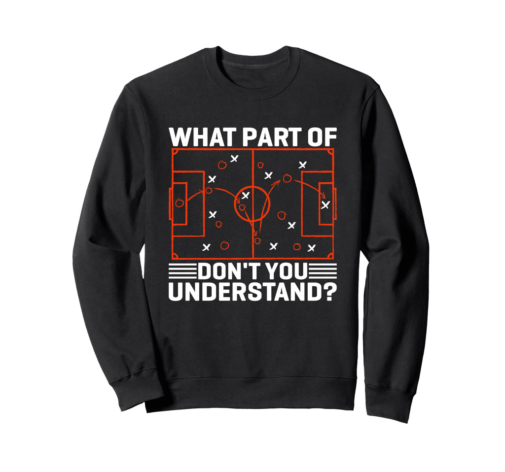 Funny Soccer Strategy Board Meme Sweatshirt - Custom Art Print Unisex