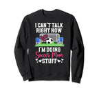 Im Doing Soccer Mom Stuff Mom Soccer Sweatshirt - Graphic Print Men Women