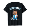 Soccybara Delight Funny Capybara T-Shirt - Minimalist Print Men Women