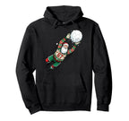 Santa 67 Soccer Goalie Ugly Funny Hoodie - Novelty Apparel for Adults