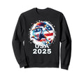 American Flag Soccer Womens Soccer Sweatshirt - Aesthetic Graphic Unisex