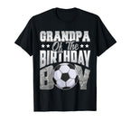 Grandpa Soccer Birthday Family Baller T-Shirt - Fun Novelty Design Unisex