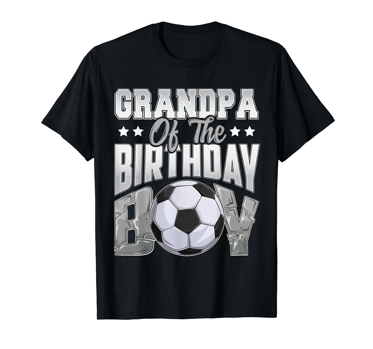 Grandpa Soccer Birthday Family Baller T-Shirt - Fun Novelty Design Unisex