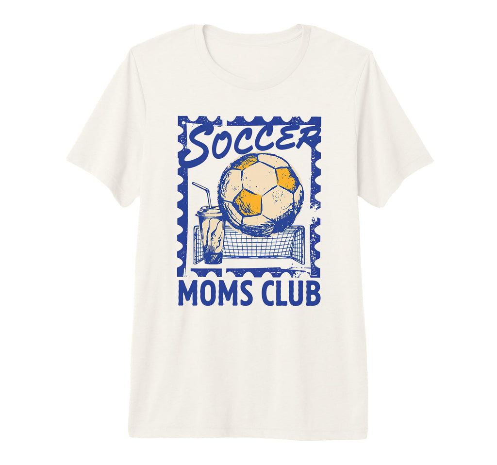 Soccer Football Moms Club Funny Sports T-Shirt - Custom Art Print Unisex