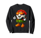 Funny Hawaii Soccer Ball Hawaiian Sweatshirt - Custom Art Print for Adults