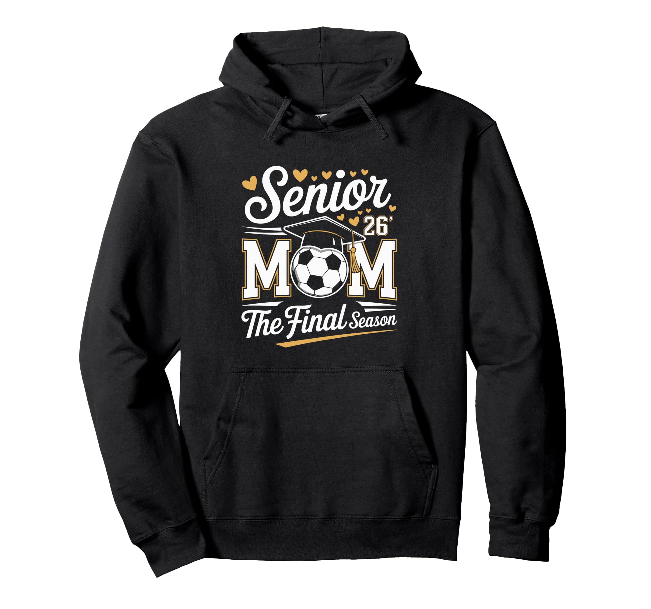 Senior Soccer Mom Class 2026 Hoodie - Novelty Apparel for Adults