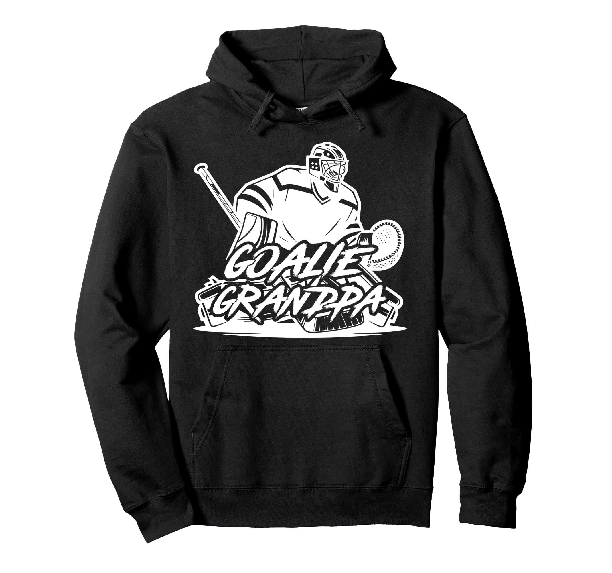 Ice Hockey Goalie Grandpa Hockey Hoodie - Streetwear Style Men Women
