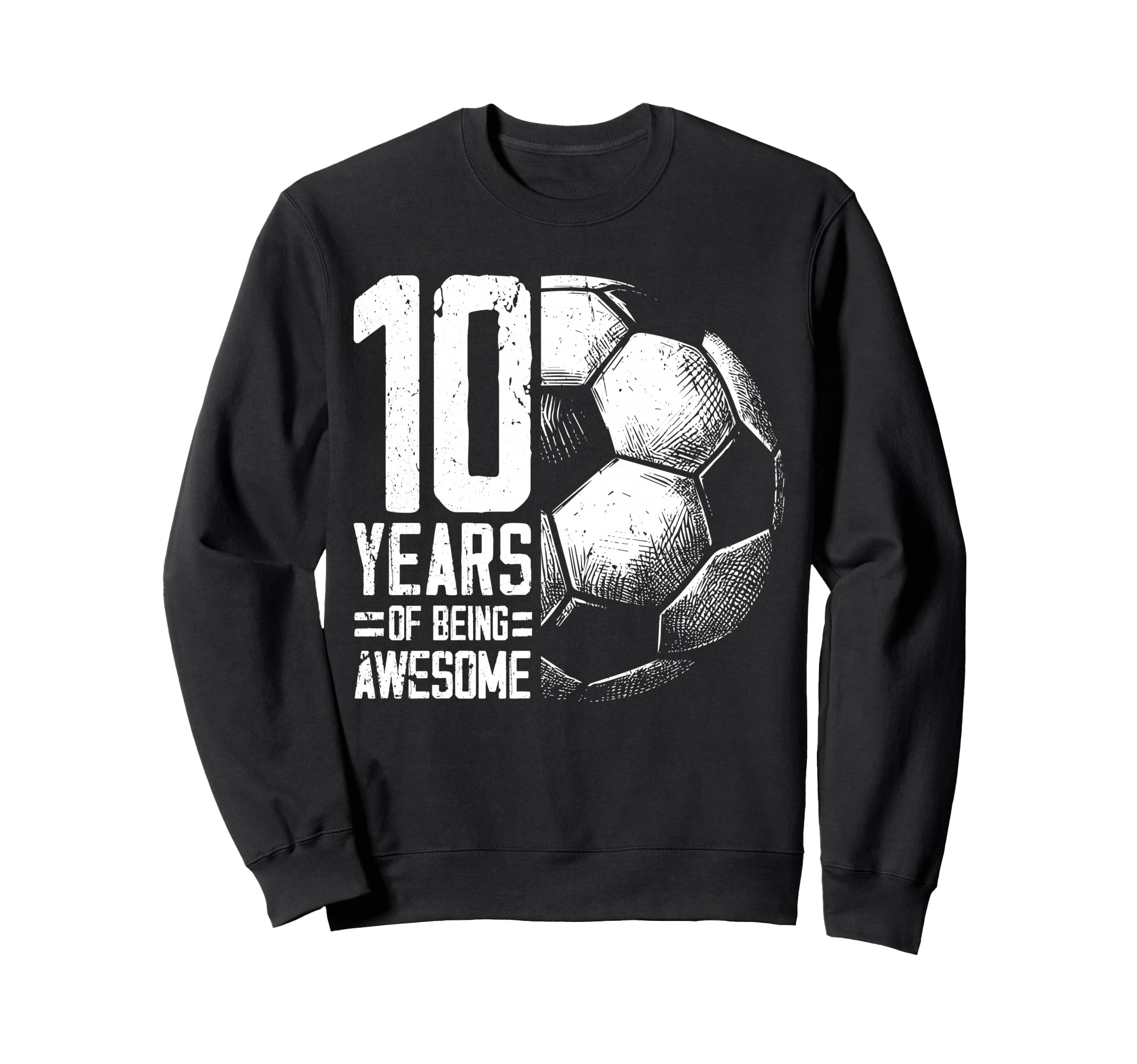 10Th Birthday Soccer Player Sweatshirt - Streetwear Style for Adults