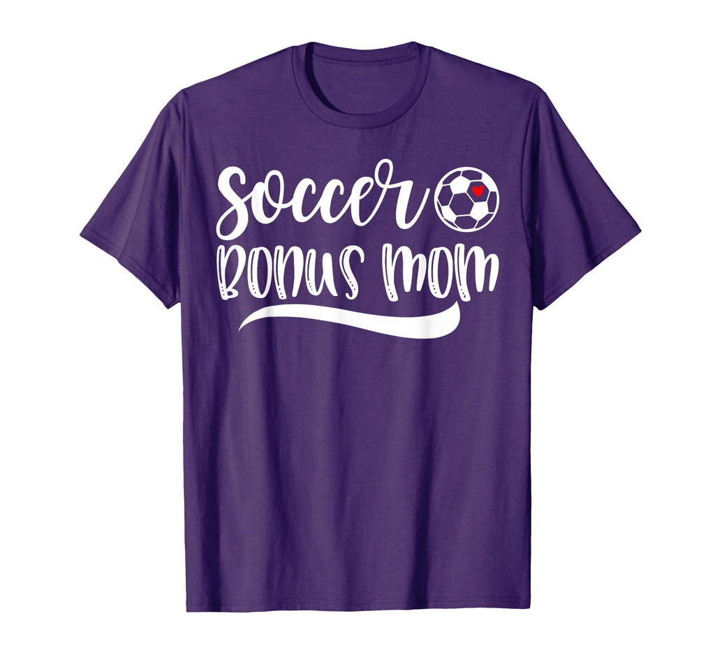 Funny Soccer Bonus Mom Soccer Lover T-Shirt - Unique Graphic Men Women