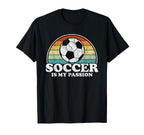 Soccer Is My Passion Soccer Ball T-Shirt - Graphic Print for Adults