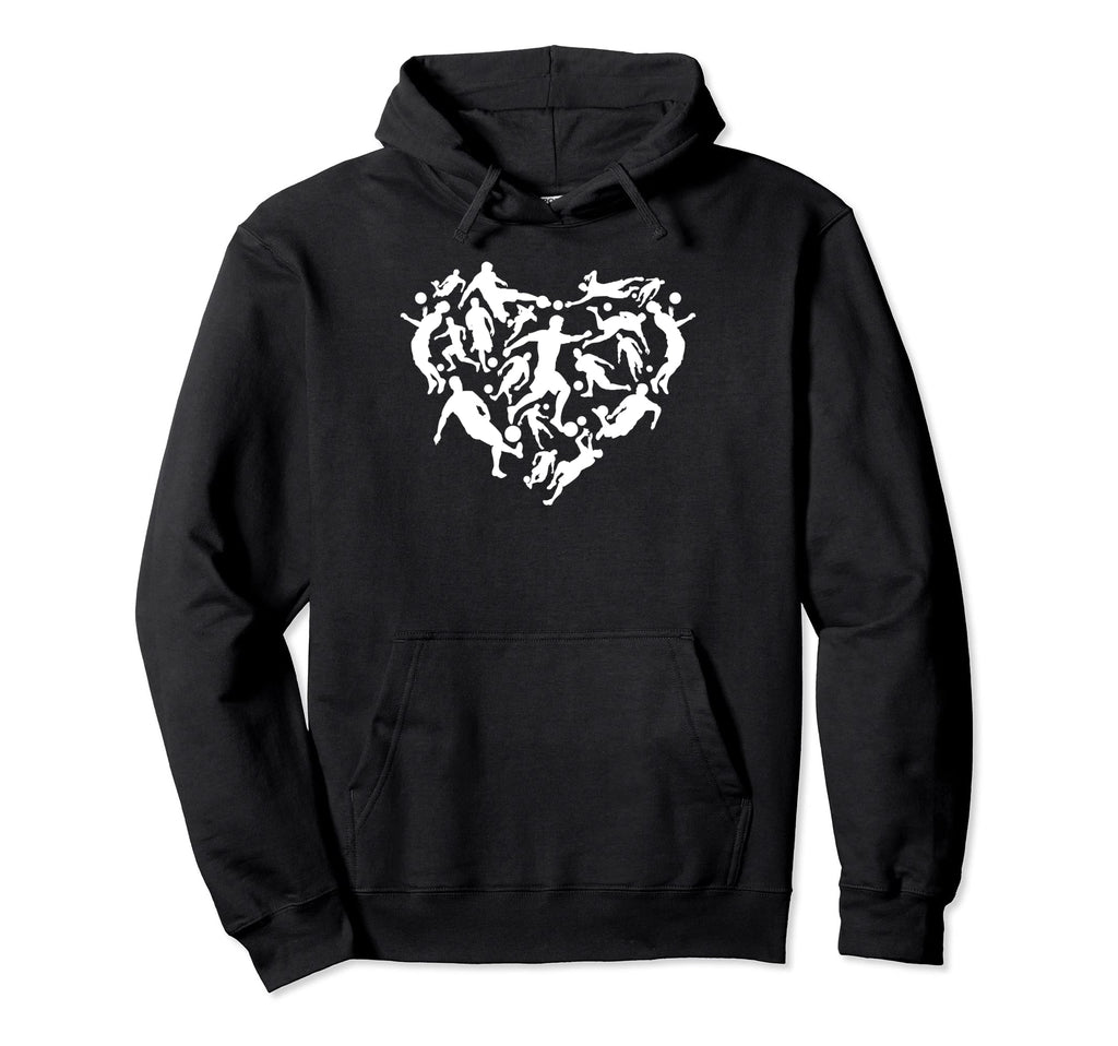 Soccer Heart Soccer Player Heart Soccer Hoodie - Streetwear Style Unisex