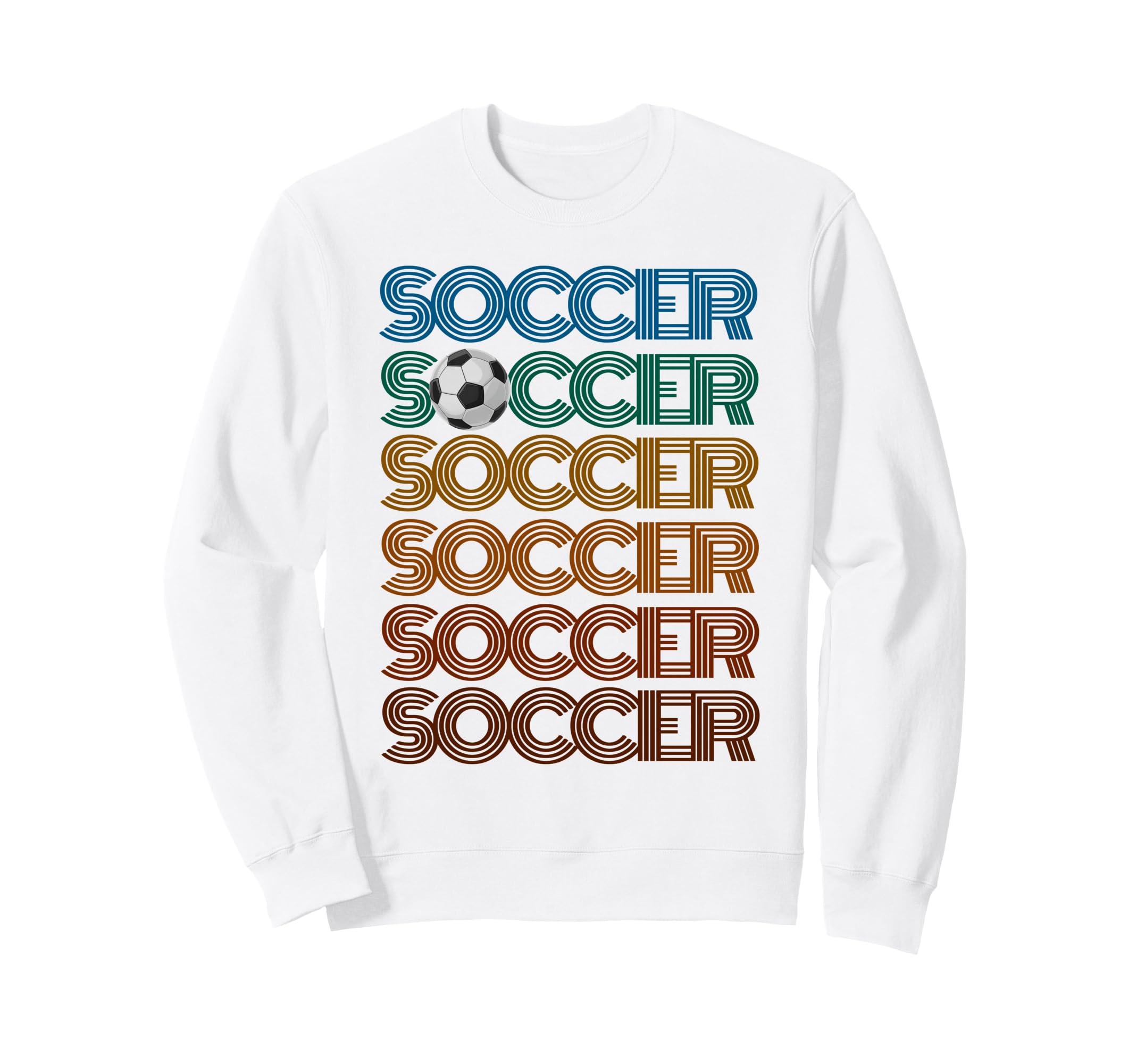 Soccer Repeat Just Who Loves Winning Sweatshirt - Unique Graphic Unisex