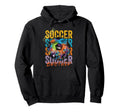 Colorful Soccer Brother Ball Distressed Hoodie - Streetwear Style Men Women