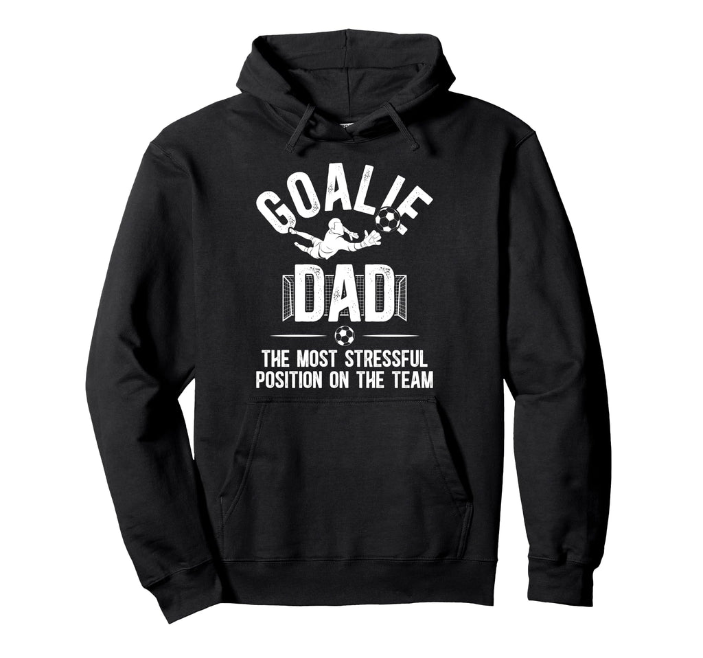 Funny Soccer Goalie Dad Soccer Keeper Hoodie - Minimalist Print Men Women