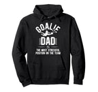 Funny Soccer Goalie Dad Soccer Keeper Hoodie - Minimalist Print Men Women