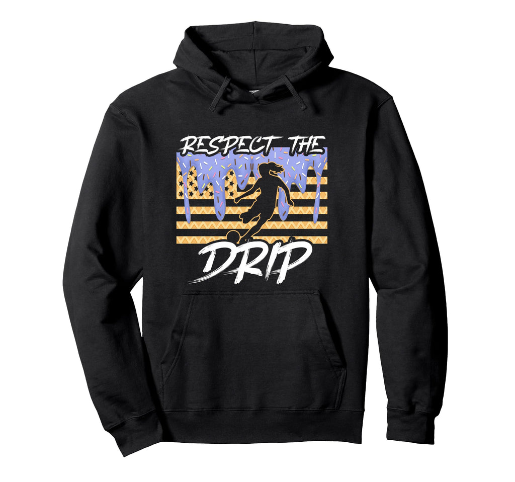 Soccer Drip Dripping Ice Cream Respect Hoodie - Streetwear Style Unisex