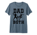 Mens Dad Both Funny Football Soccer T-Shirt - Unique Graphic for Adults