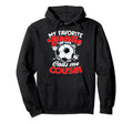 My Favorite Goalie Calls Me Cousin Hoodie - Graphic Print for Adults