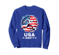 American Flag Soccer Soccer 2027 Sweatshirt - Fun Novelty Design Unisex
