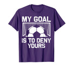 Soccer Goalie Art Gag Soccer Player T-Shirt - Fun Novelty Design Unisex