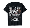 Just Who Loves Hedgehogs And Soccer T-Shirt - Streetwear Style for Adults