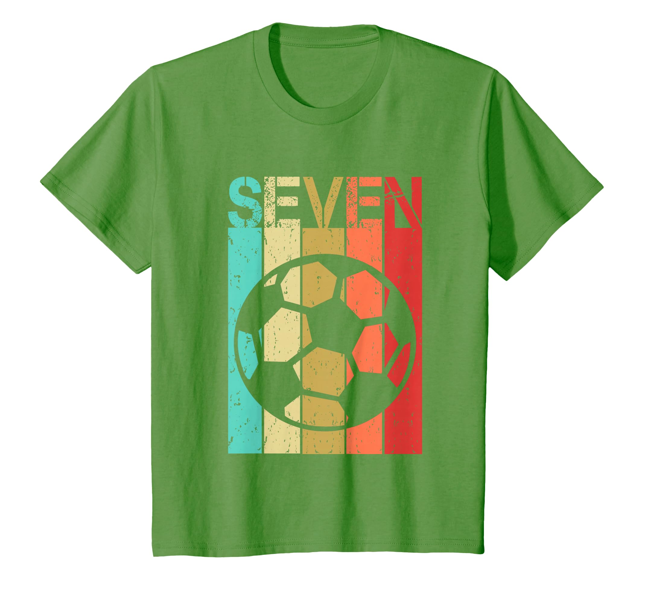 7 Year Old Soccer Birthday Seventh 7Th T-Shirt - Unique Graphic Men Women