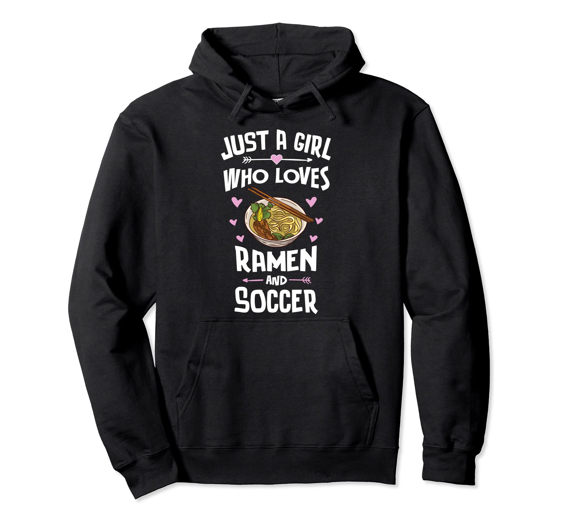 Ramen And Soccer Anime Gift Teen Hoodie - Casual Everyday Wear for Adults