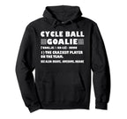 Funny Cycle Ball Goalie Definition Hoodie - Minimalist Print Unisex
