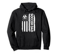 Soccer Dad American Flag Distressed Hoodie - Streetwear Style Unisex