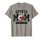 Soccer And Football Mama Sports Mom Life T-Shirt - Minimalist Print Unisex