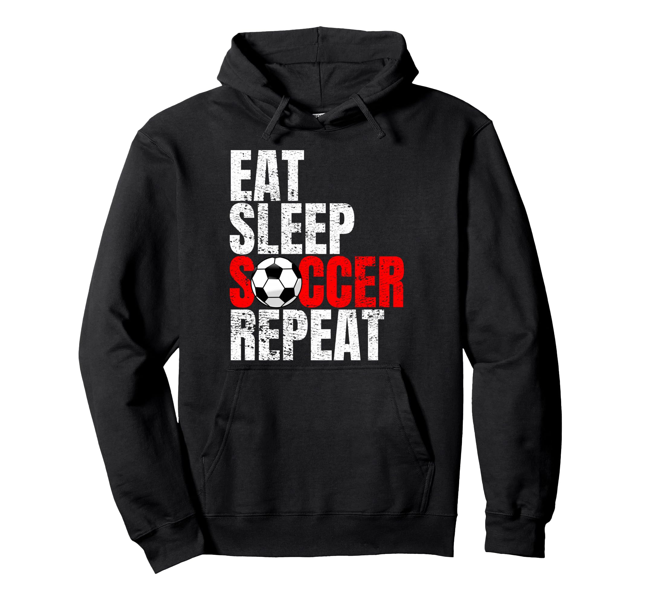 Soccer Eat Sleep Soccer Repeat Hoodie - Streetwear Style Unisex