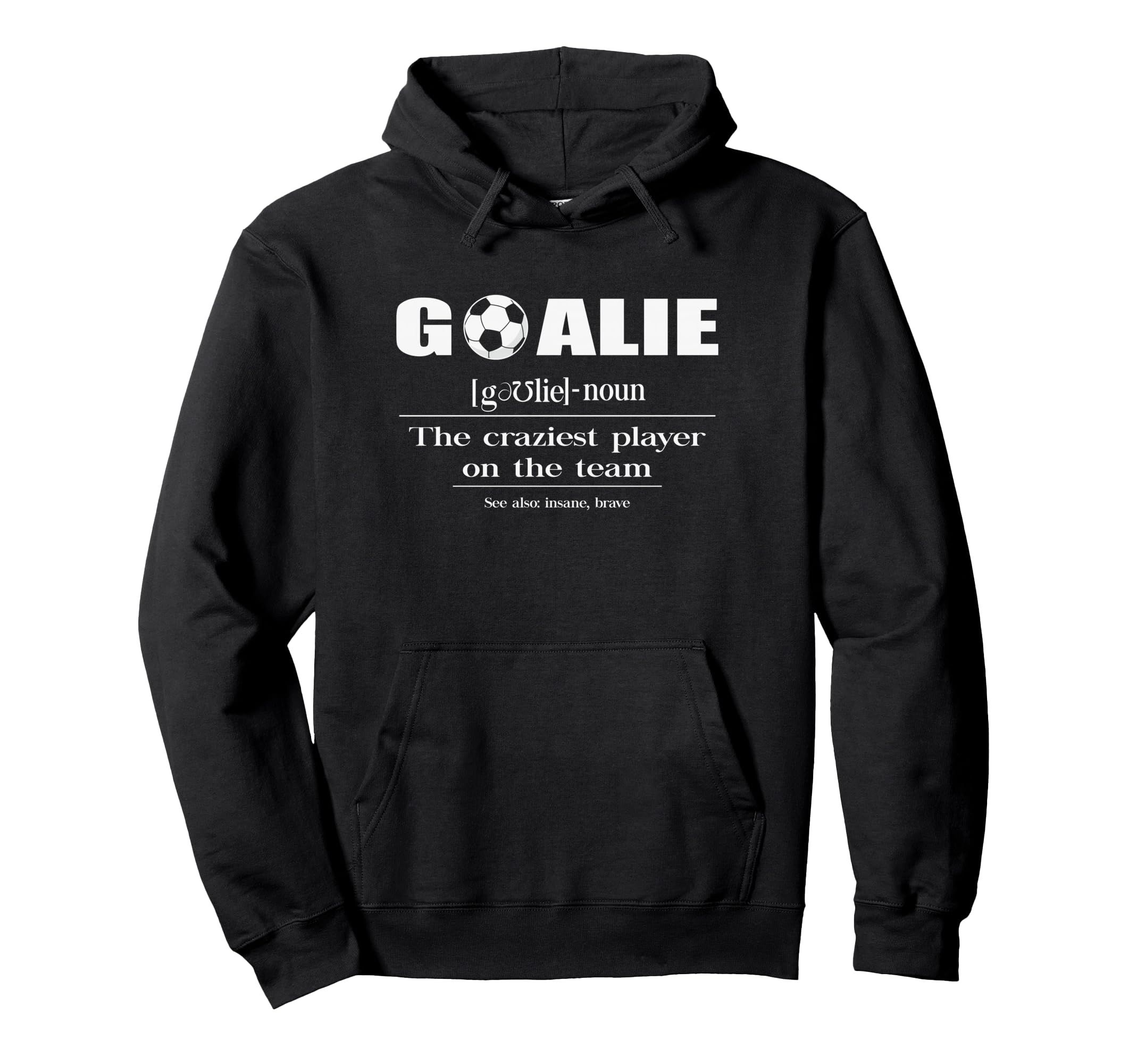 Soccer Player Goalie Definition Hoodie - Custom Art Print for Adults