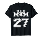 Proud Senior Soccer Mom Custom Jersey T-Shirt - Trendy Graphic Unisex