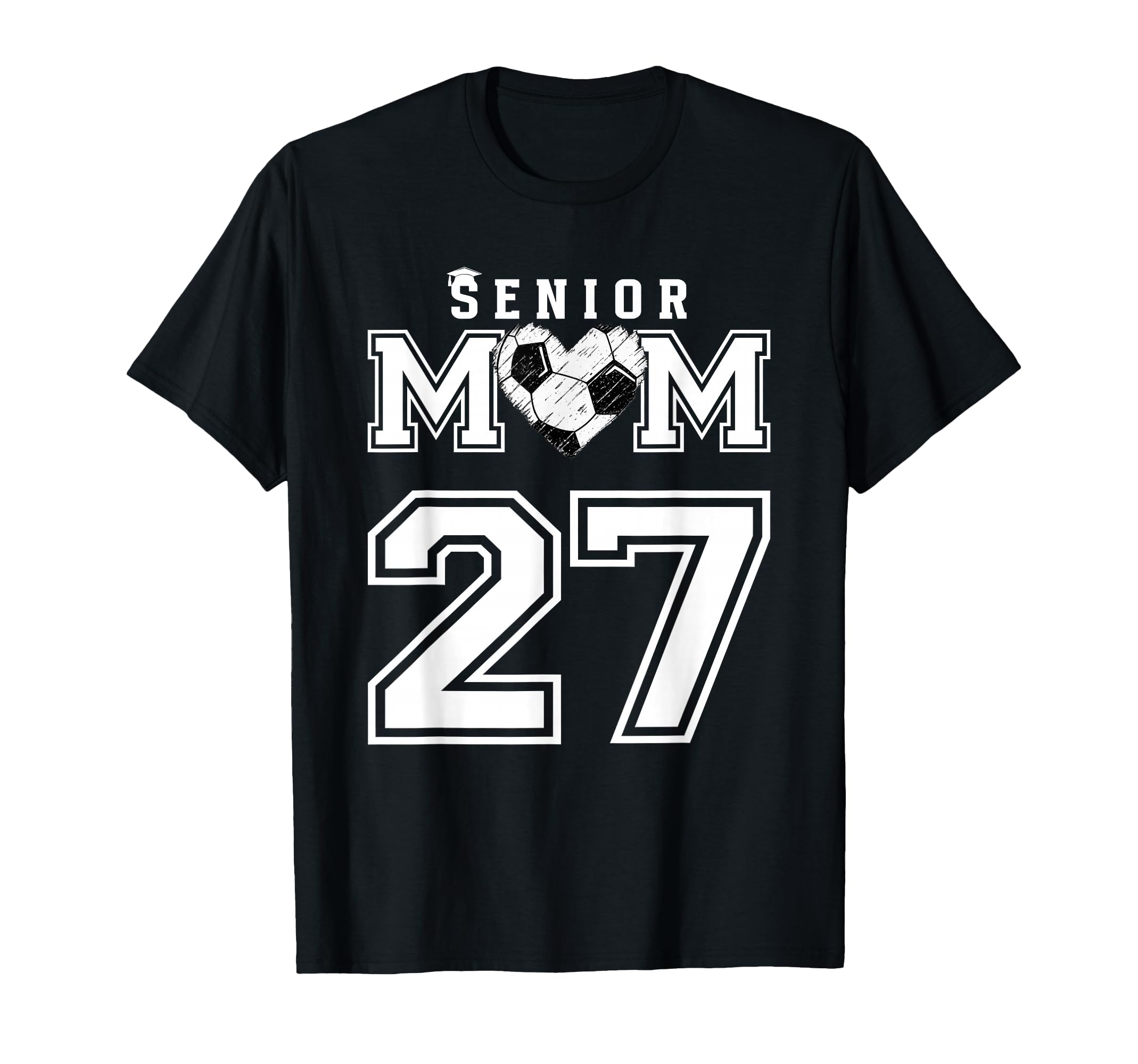 Proud Senior Soccer Mom Custom Jersey T-Shirt - Trendy Graphic Unisex