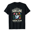 Sideline Social Club Floral Soccer T-Shirt - Minimalist Print for Adults