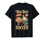 This Runs Jesus And Soccer Christian T-Shirt - Novelty Apparel Unisex