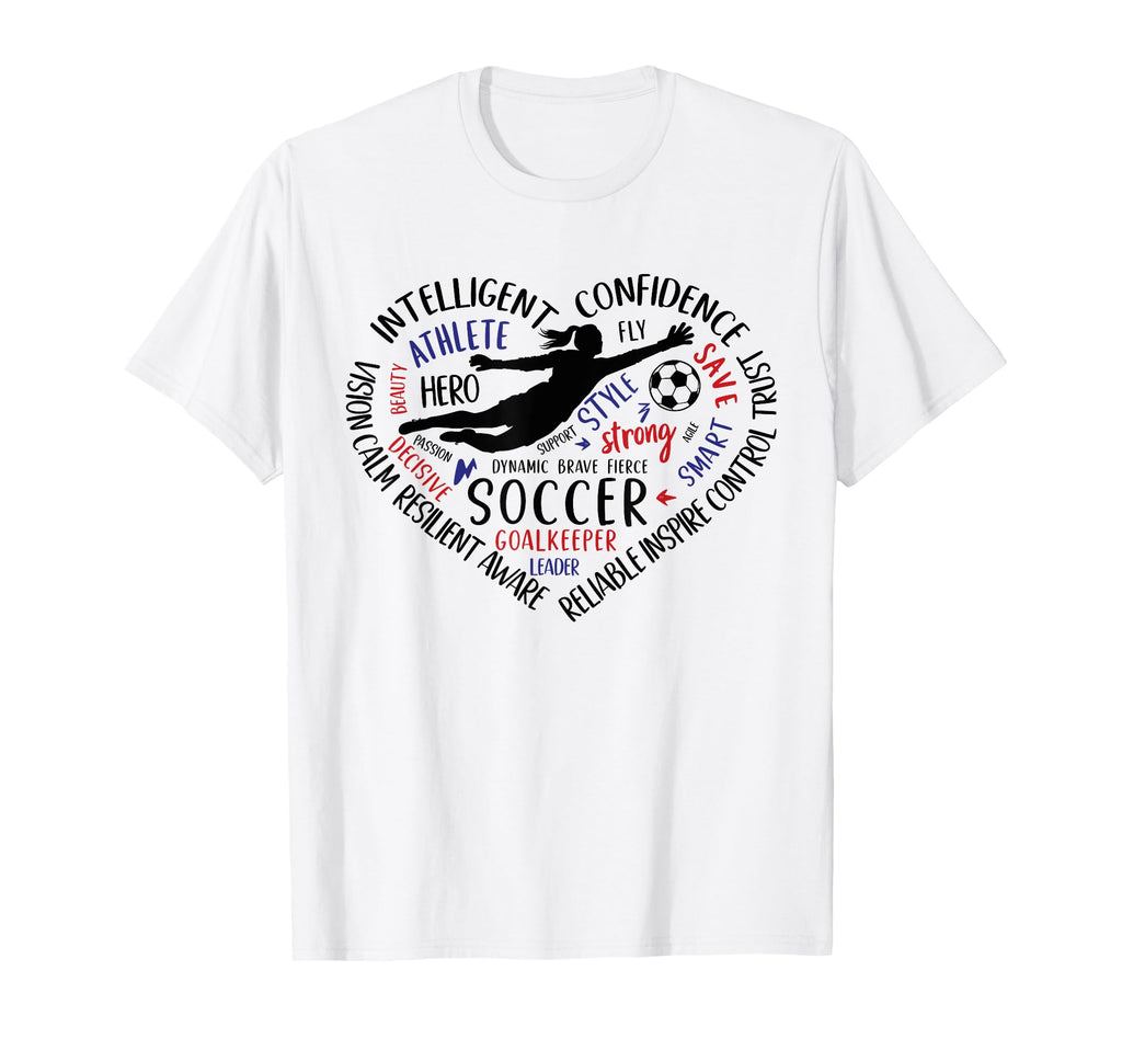Soccer Goalkeeper Heart Love Goalie T-Shirt - Streetwear Style for Adults